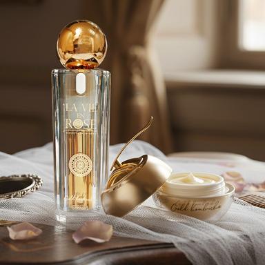 Gold Kombucha set | La vie en Rose | Gold kombucha serum and cream