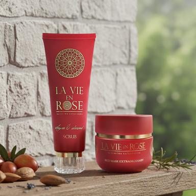 Special Offer | Red Mask Extraordinary 100ml + Argan and almond scrub 100ml La Vie en Rose