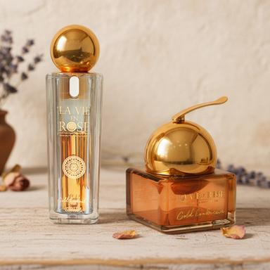 Gold Kombucha set | La vie en Rose | Gold kombucha serum and cream