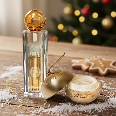 Gold Kombucha set | La vie en Rose | Gold kombucha serum and cream