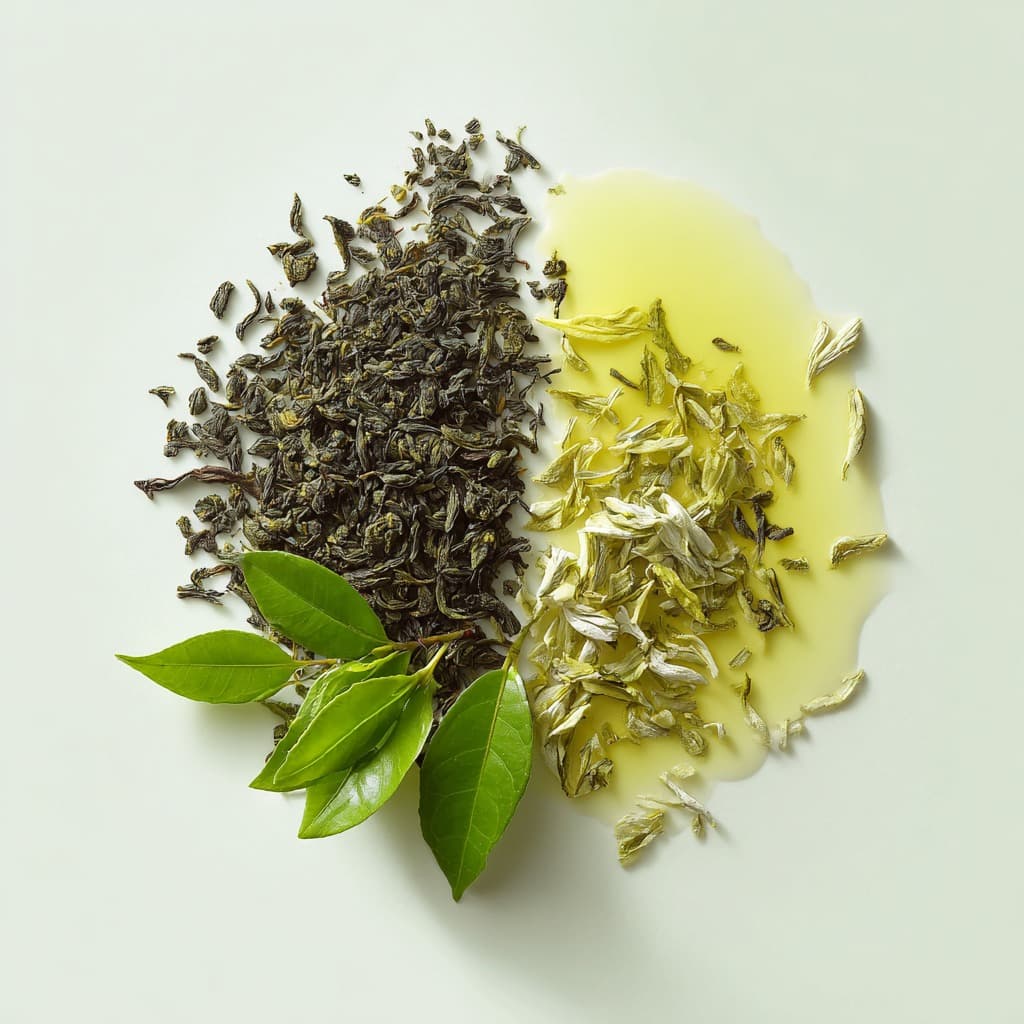 Green and white tea