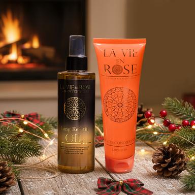 Long Keratin Oil 200ml + Miracle Conditioner Leave-In 150ml | La Vie en Rose
