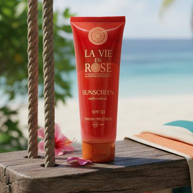 Smooth Sunscreen with color SPF 50 100ml - Αντηλιακή κρέμα προσώπου και σώματος με χρώμα | La VIe en Rose