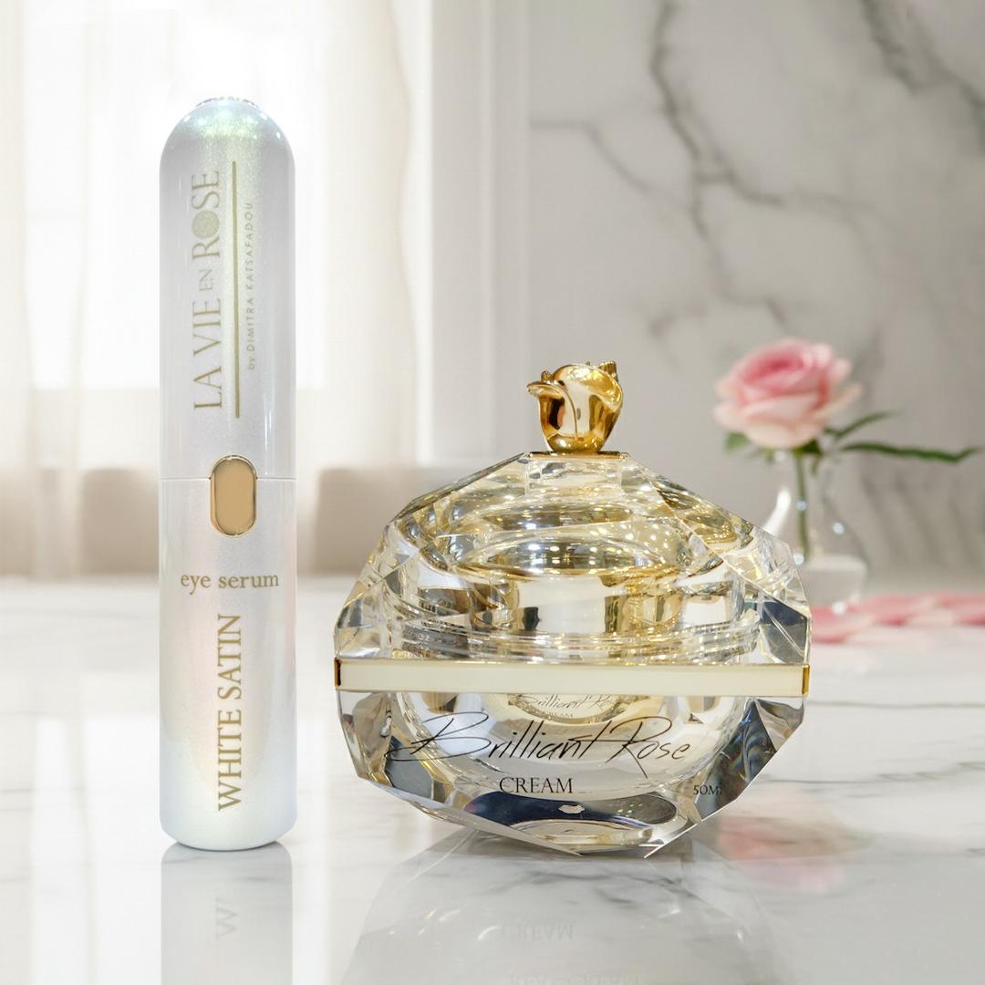 Special Offer | Brilliant Rose Cream 50ml + White Satin Eye Serum 20ml | La Vie en Rose