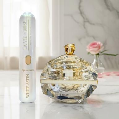 Special Offer | Brilliant Rose Cream 50ml + White Satin Eye Serum 20ml | La Vie en Rose